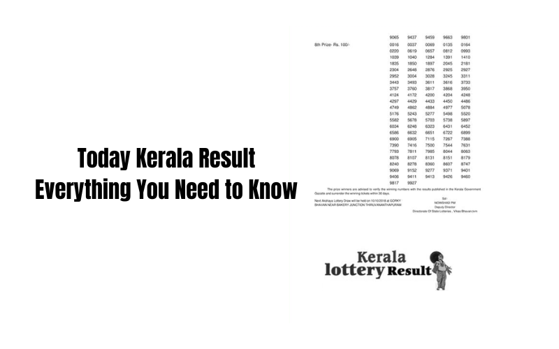 TODAY KERALA RESULT