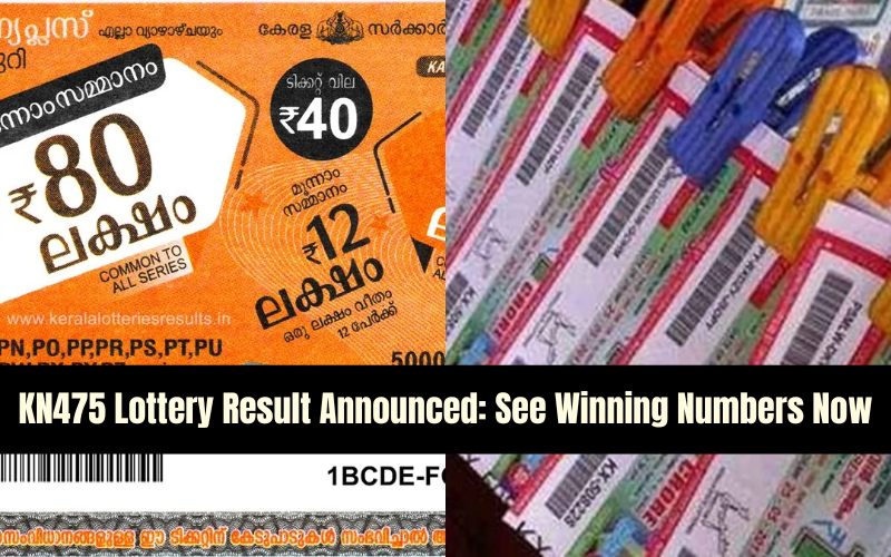 KN475 LOTTERY RESULT