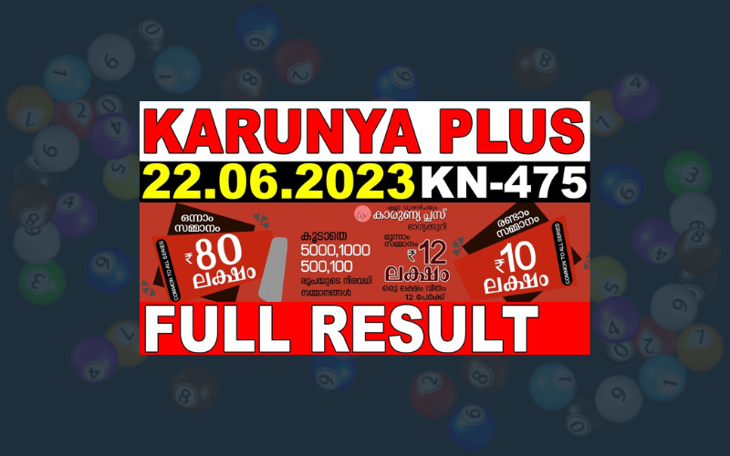 KN475 LOTTERY RESULT